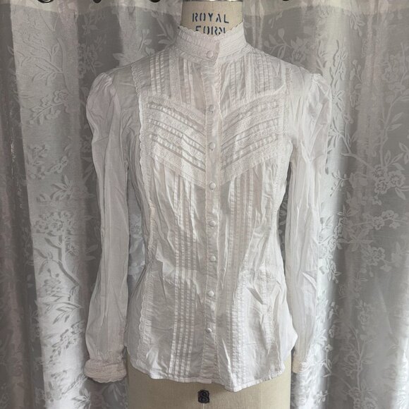 White and Pink Vintage Style Blouse Bundle - Picture 8 of 9